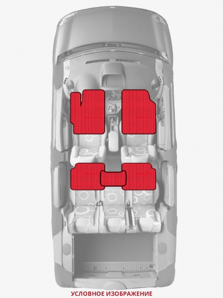 ЭВА коврики «Queen Lux» стандарт для Jeep Wrangler (JK)
